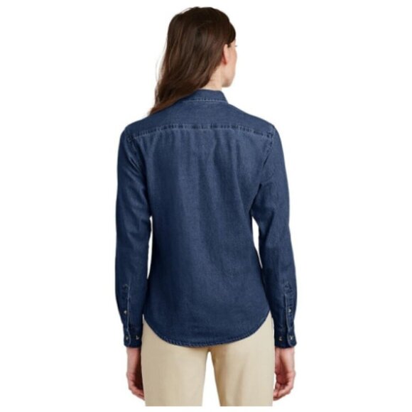Port & Company - Ladies Long Sleeve Value Denim Shirt 4XL NWT - Picture 2 of 4